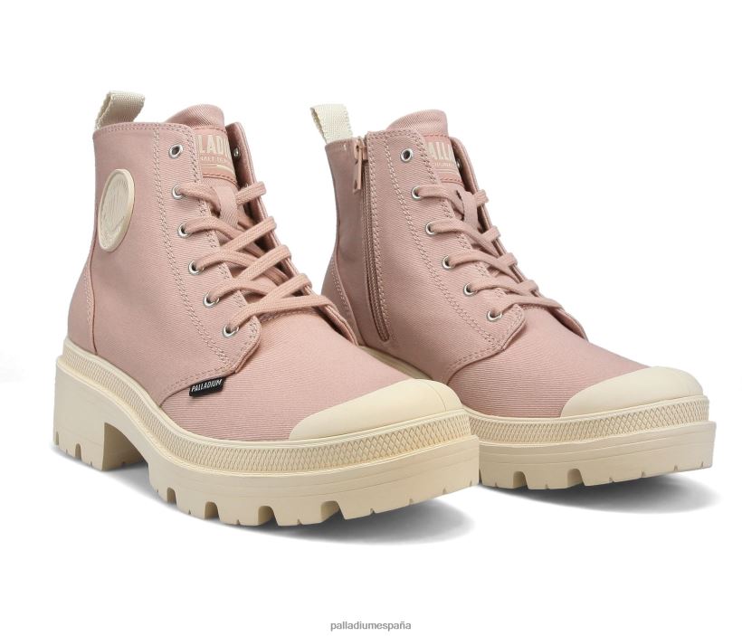 mujer sarga pallabase Palladium rosa botas DF42XP278