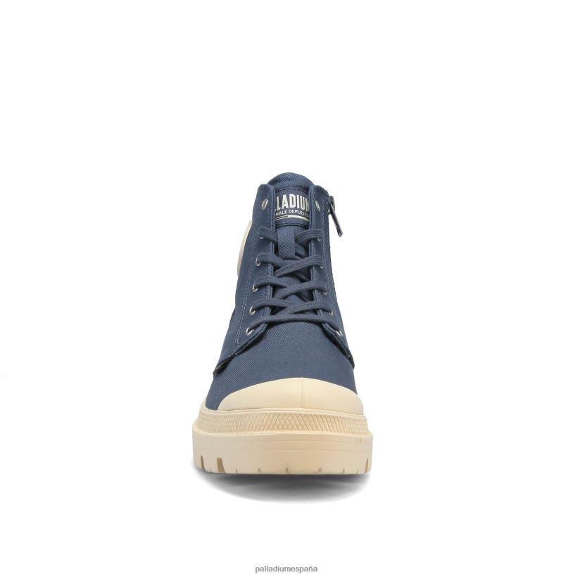mujer sarga pallabase Palladium índigo de la vendimia botas DF42XP279