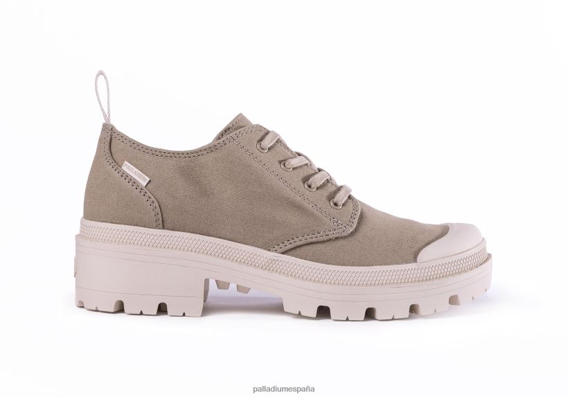 mujer sarga pallabase lo Palladium gris claro zapatos DF42XP276