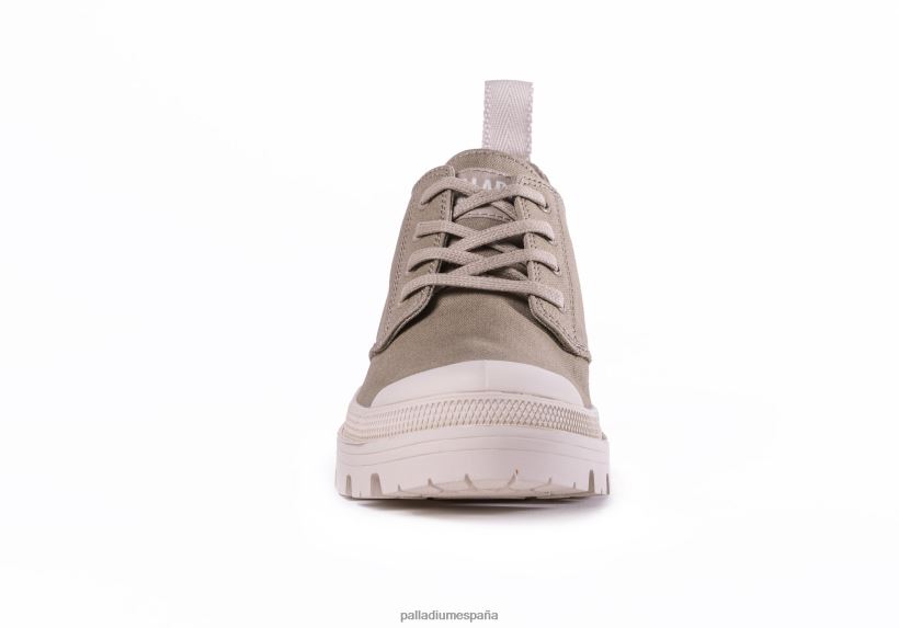 mujer sarga pallabase lo Palladium gris claro zapatos DF42XP276