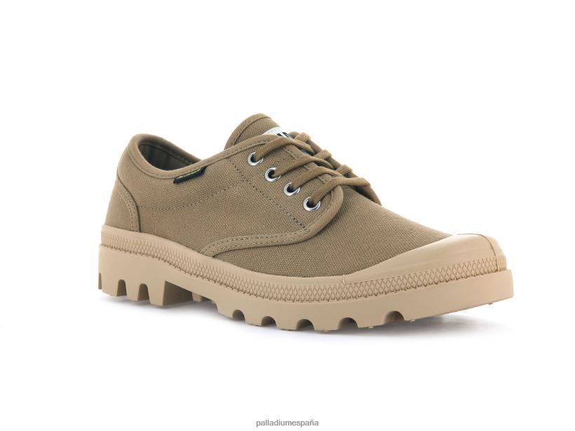 mujer wopallabrousse oxford Palladium aceituna zapatos DF42XP321