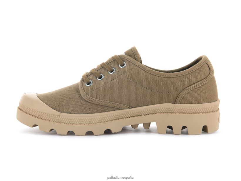 mujer wopallabrousse oxford Palladium aceituna zapatos DF42XP321