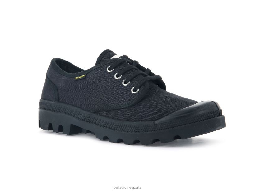 mujer wopallabrousse oxford Palladium negro zapatos DF42XP318