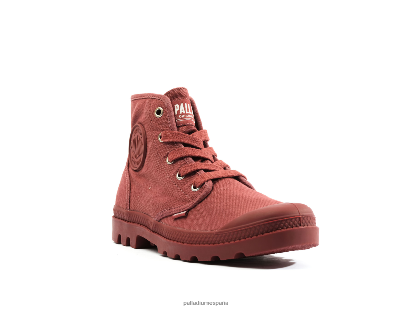 mujer wopampa hola Palladium cera roja botas DF42XP227