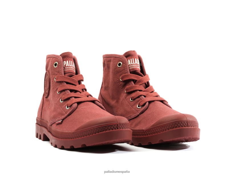 mujer wopampa hola Palladium cera roja botas DF42XP227