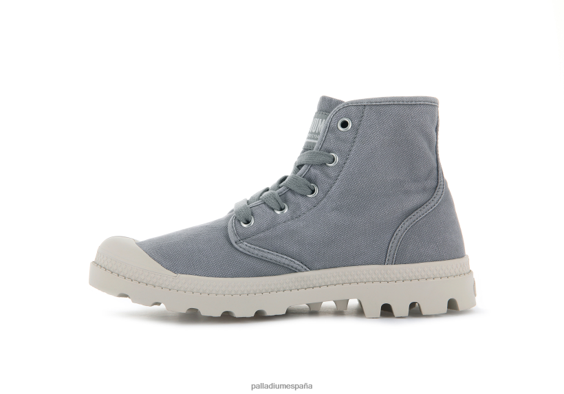 mujer wopampa hola Palladium franela gris botas DF42XP253