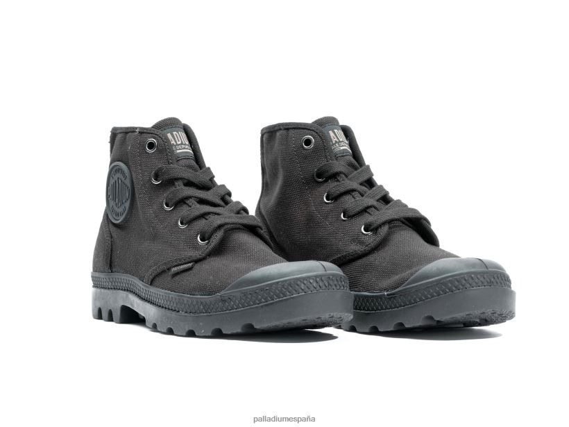 mujer wopampa hola Palladium negro botas DF42XP270