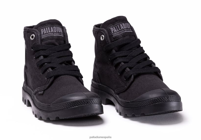 niños pampa hola Palladium negro zapatos DF42XP352