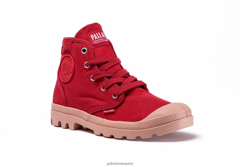 niños pampa hola Palladium salsa roja zapatos DF42XP357