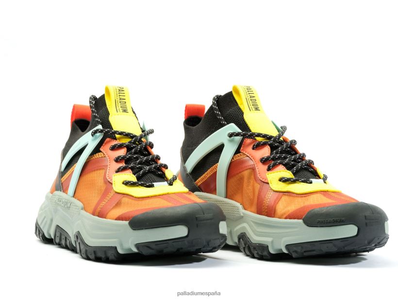 unisexo aventura fuera de la red Palladium bote dorado/negro zapatos DF42XP192