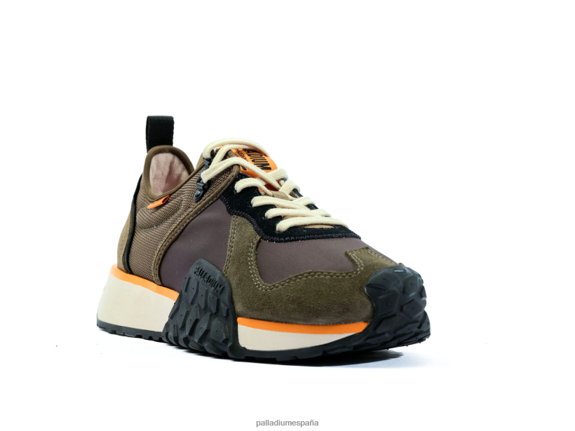 unisexo corredor de tropas Palladium oliva noche/negro zapatos DF42XP161