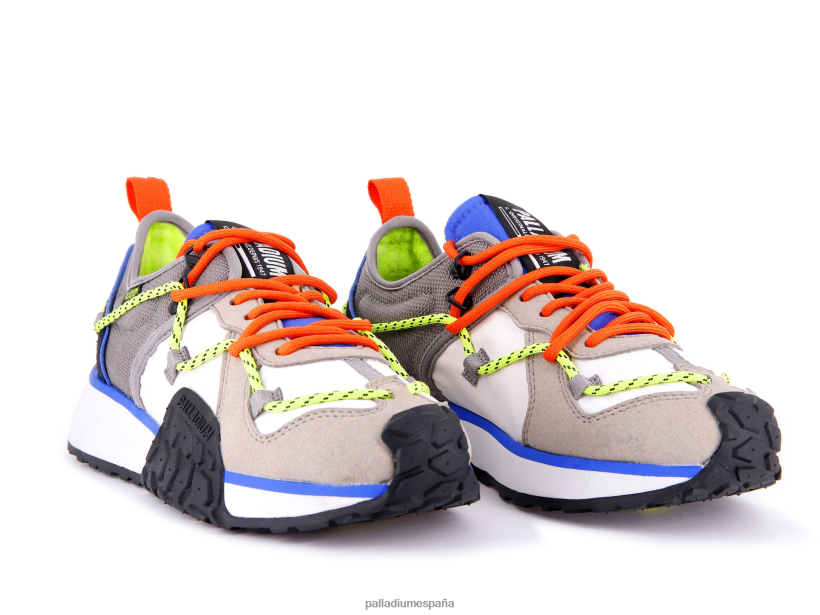 unisexo el corredor de la tropa lo ata Palladium gr flnl/dzzng bl zapatos DF42XP170