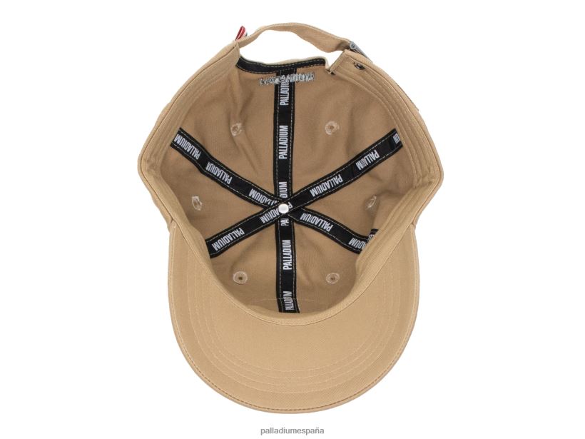 unisexo gorra con parches de oasis Palladium beige sombreros DF42XP334