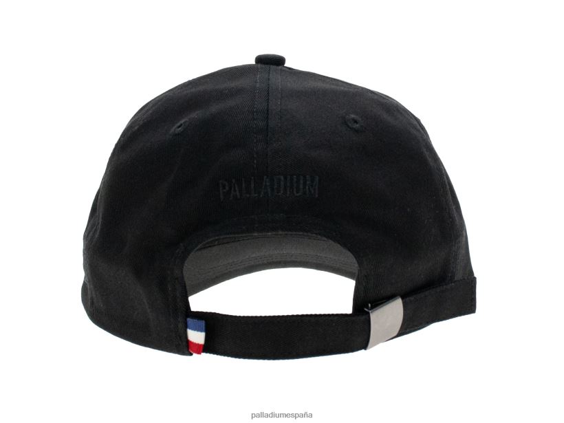 unisexo gorra con parches de oasis Palladium negro sombreros DF42XP331