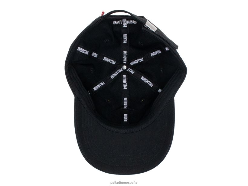 unisexo gorra con parches de oasis Palladium negro sombreros DF42XP331