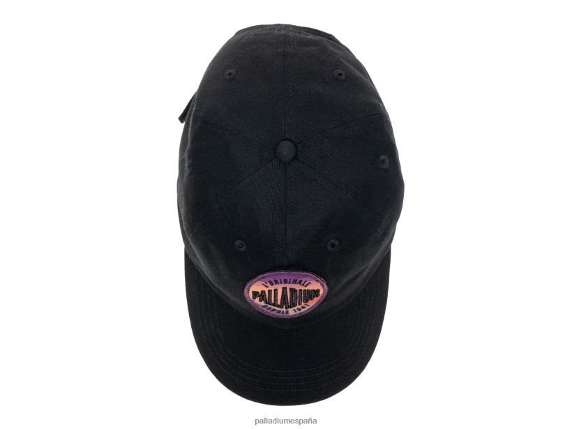 unisexo gorra con parches de oasis Palladium negro sombreros DF42XP331