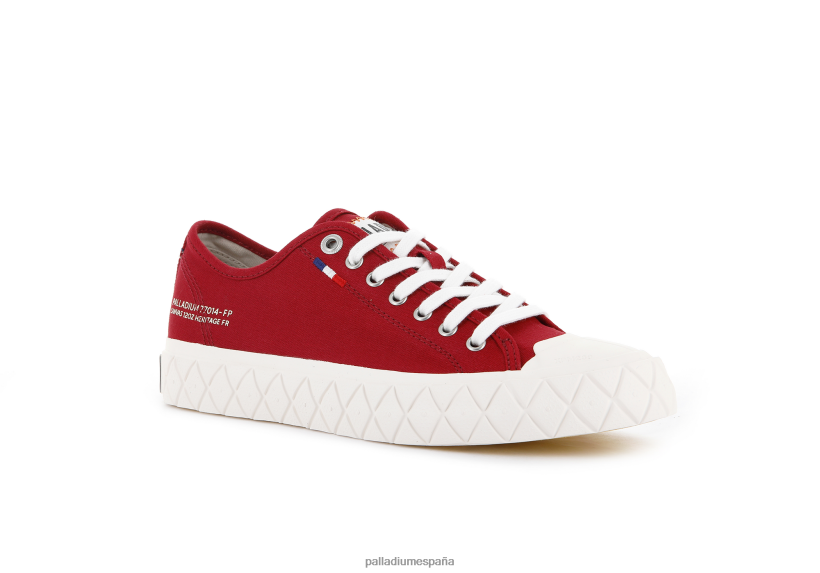 unisexo lienzo palla ace Palladium salsa roja zapatos DF42XP182