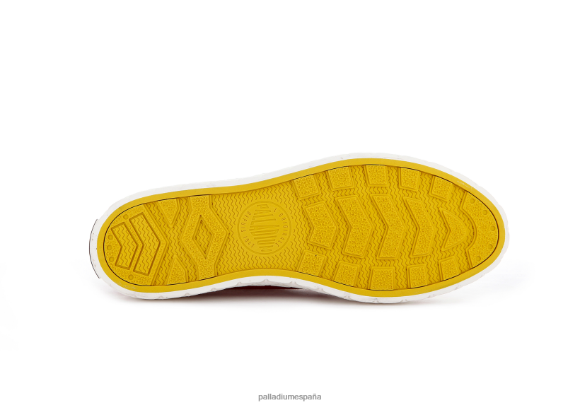 unisexo lienzo palla ace Palladium salsa roja zapatos DF42XP182