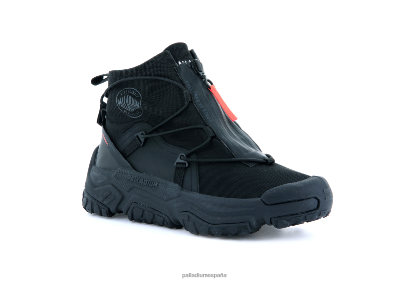 unisexo off-grid hi zip impermeable plus Palladium negro zapatos DF42XP180
