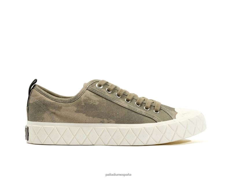 unisexo pala ace lo camo Palladium verde oscuro zapatos DF42XP195