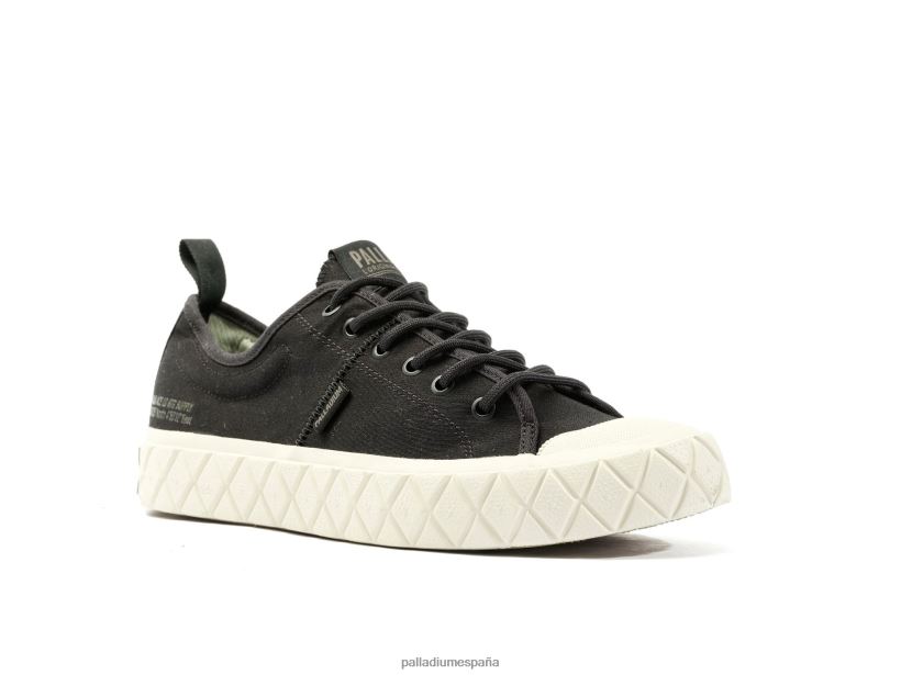 unisexo palla ace lo Palladium negro zapatos DF42XP158