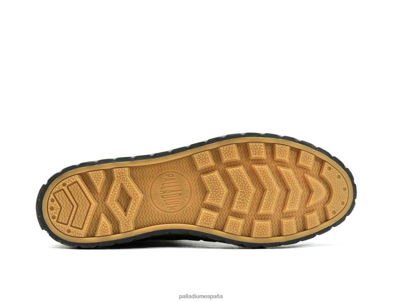 unisexo palla ace mediados Palladium negro zapatos DF42XP129