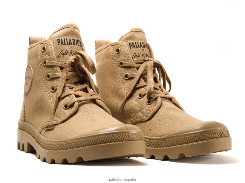 unisexo pallabrousse x kitsune Palladium madera botas DF42XP28