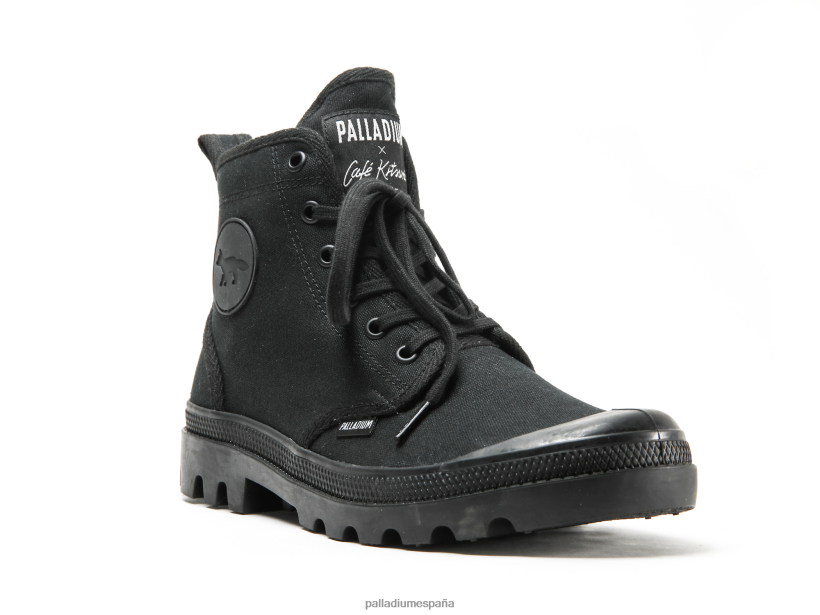 unisexo pallabrousse x kitsune Palladium negro botas DF42XP27