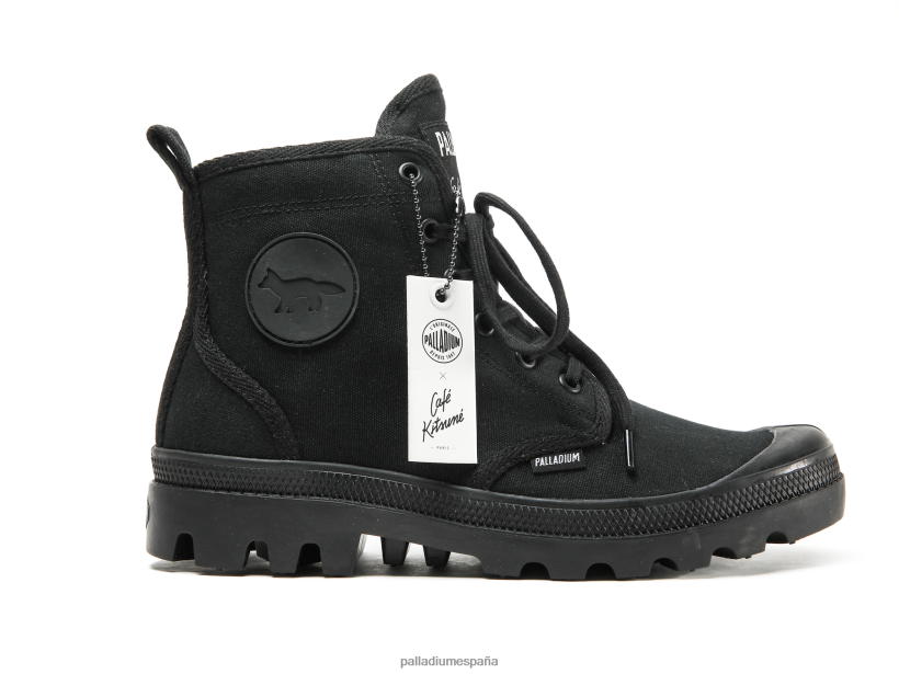 unisexo pallabrousse x kitsune Palladium negro botas DF42XP27