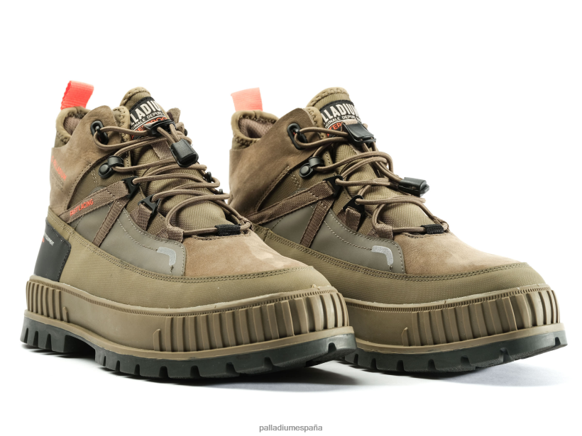 unisexo pallashock viajes wpplus Palladium verde oscuro zapatos DF42XP130