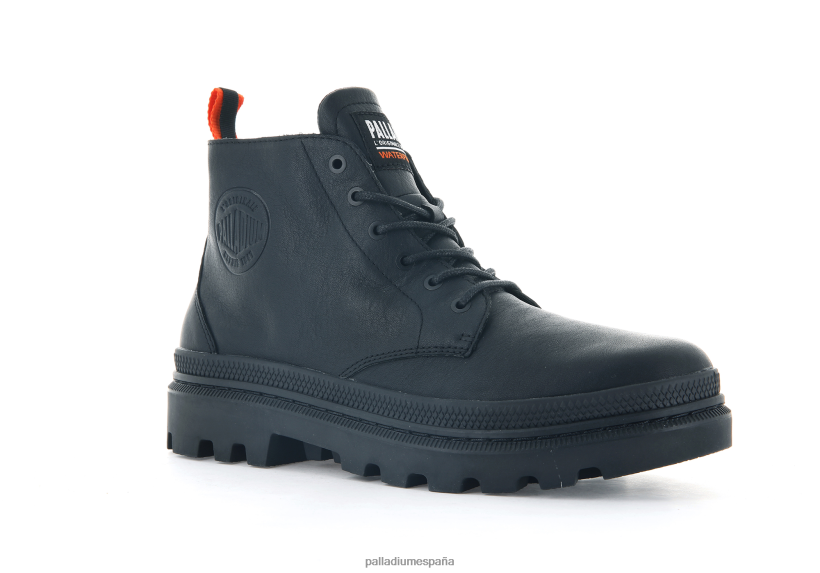 unisexo pallatrooper hi-2 Palladium negro botas DF42XP76