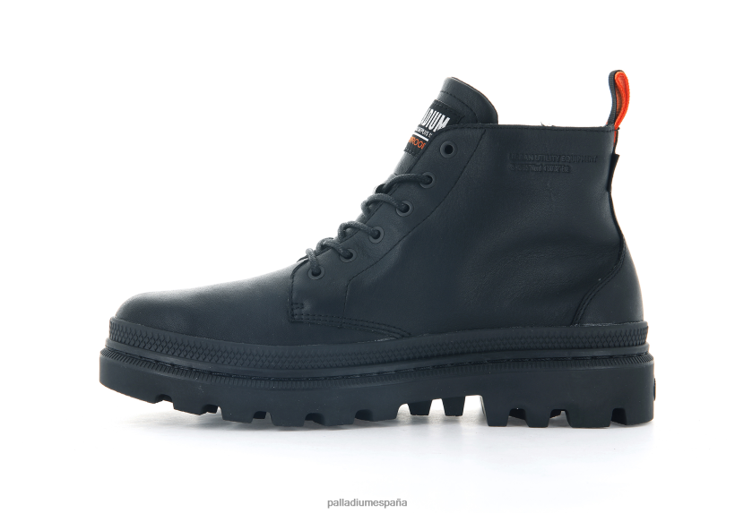 unisexo pallatrooper hi-2 Palladium negro botas DF42XP76