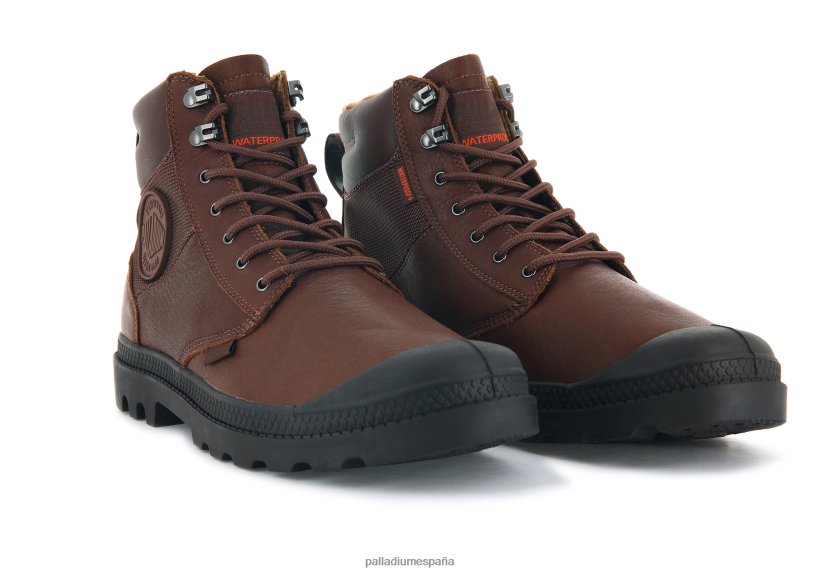 unisexo pampa escudo wpplus lth Palladium caoba botas DF42XP83