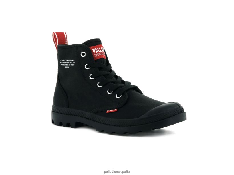 unisexo pampa hola atrévete Palladium negro botas DF42XP107
