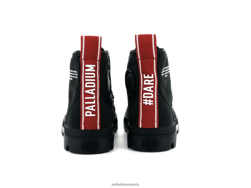 unisexo pampa hola atrévete Palladium negro botas DF42XP107