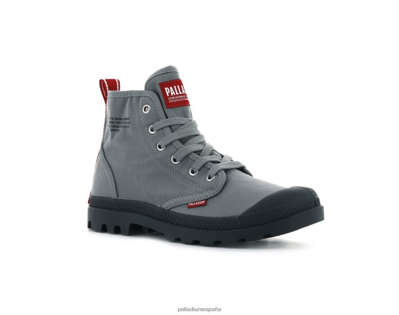 unisexo pampa hola atrévete Palladium titanio botas DF42XP99