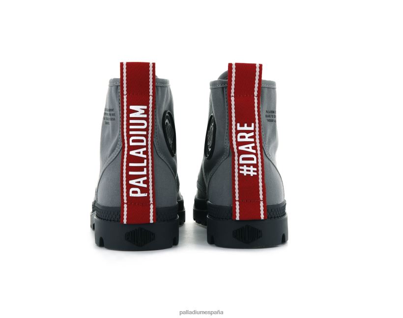 unisexo pampa hola atrévete Palladium titanio botas DF42XP99