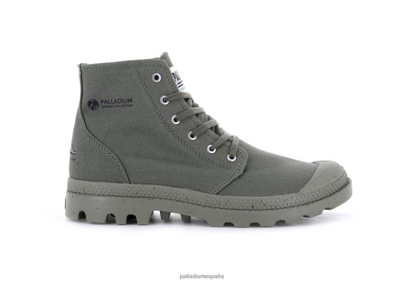 unisexo pampa hola organica ii Palladium verde polvoriento botas DF42XP89
