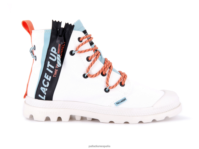 unisexo pampa lite encaje Palladium estrella blanca botas DF42XP42