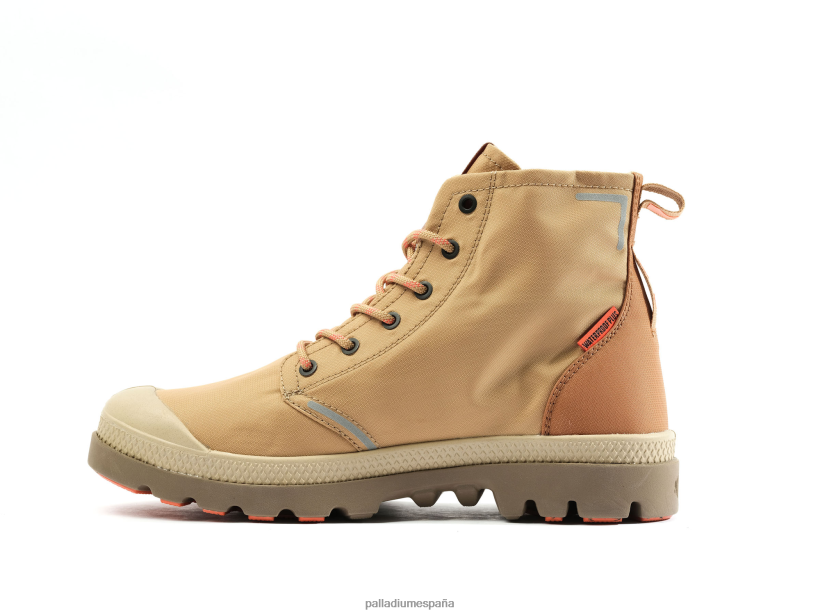 unisexo pampa liteplus recicla wpplus Palladium caramelo/canela botas DF42XP45