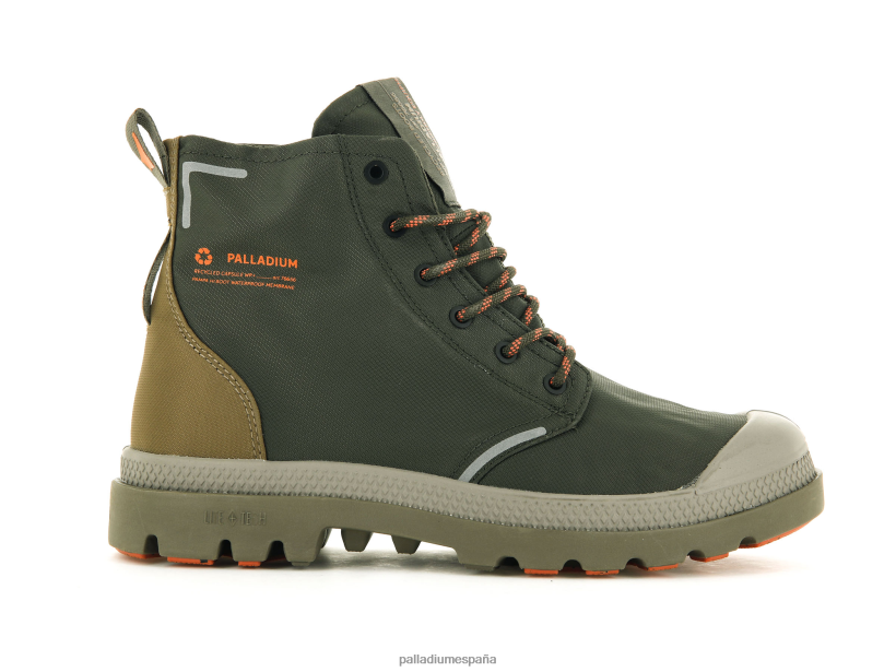 unisexo pampa liteplus recicla wpplus Palladium noche de oliva/butternut botas DF42XP43