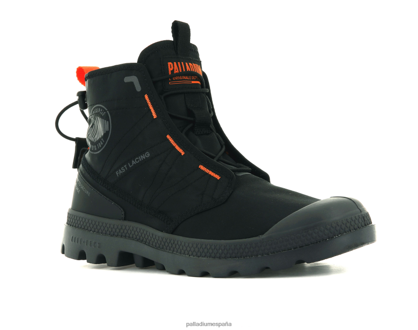 unisexo pampa travel lite Palladium negro botas DF42XP94