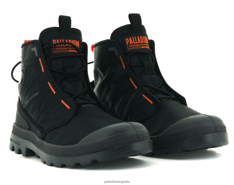 unisexo pampa travel lite Palladium negro botas DF42XP94