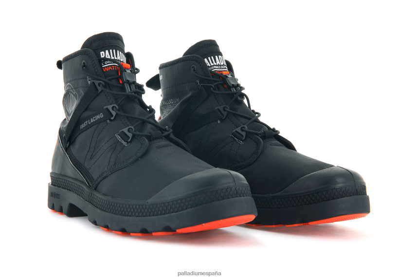 unisexo pampa travel liteplus impermeable Palladium negro botas DF42XP75