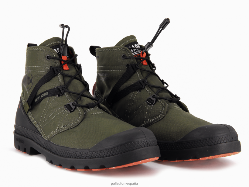 unisexo pampa travel liteplus impermeable Palladium noche de oliva botas DF42XP74