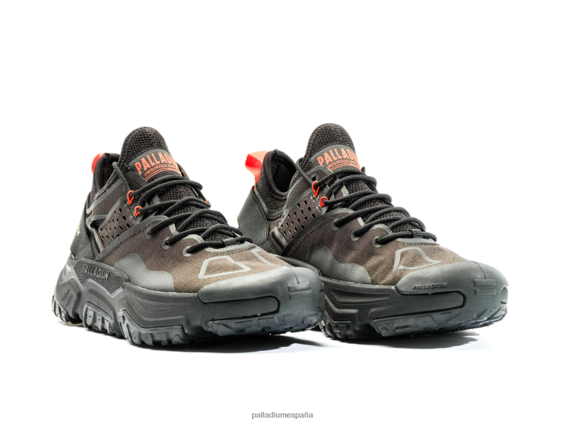 unisexo paquete ligero fuera de la red Palladium negro zapatos DF42XP197