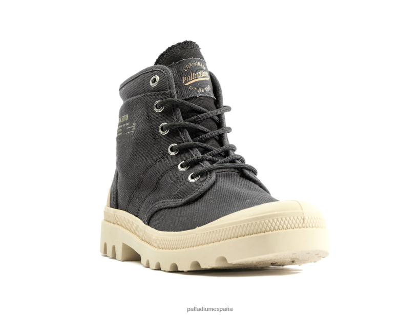 unisexo ropa de trabajo pallabrousse Palladium negro botas DF42XP9