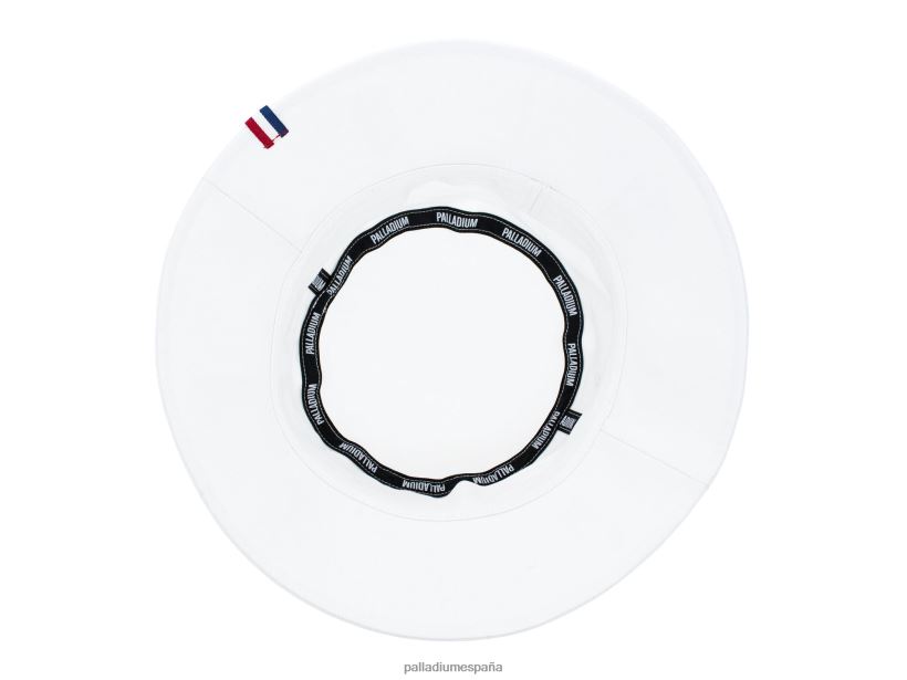 unisexo sombrero de pescador con logo Palladium blanco sombreros DF42XP332