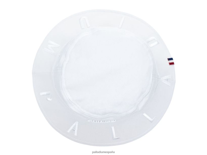 unisexo sombrero de pescador con logo Palladium blanco sombreros DF42XP332