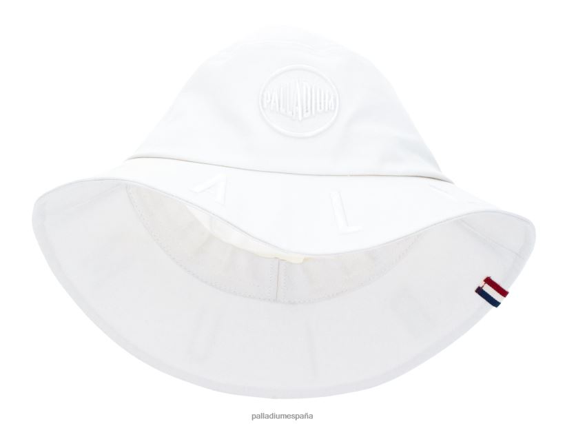 unisexo sombrero de pescador con logo Palladium blanco sombreros DF42XP332
